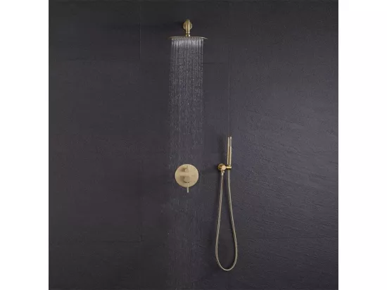 Kit De Douche Encastré Rea Lungo 0 Brush Gold