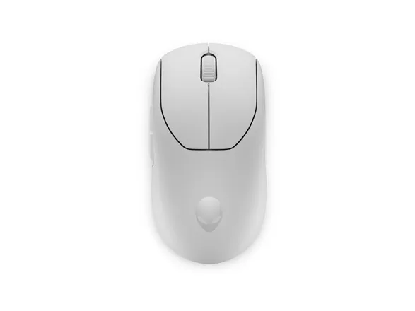 Alienware Pro Wireless Gaming Mouse - Mus - optisk - 6 knapper - kablet, trådløs - USB, 2.4 GHz - månelys