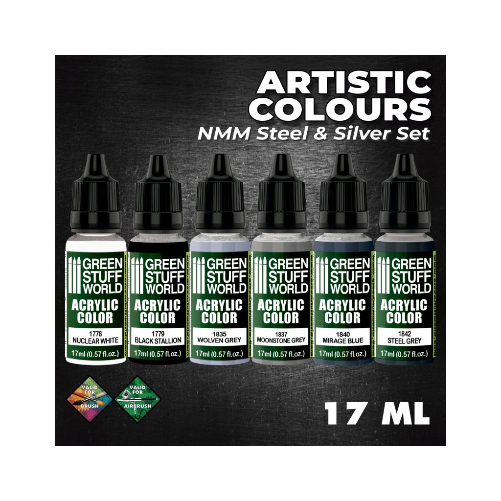 Set de Peintures - NMM Acier et Argent