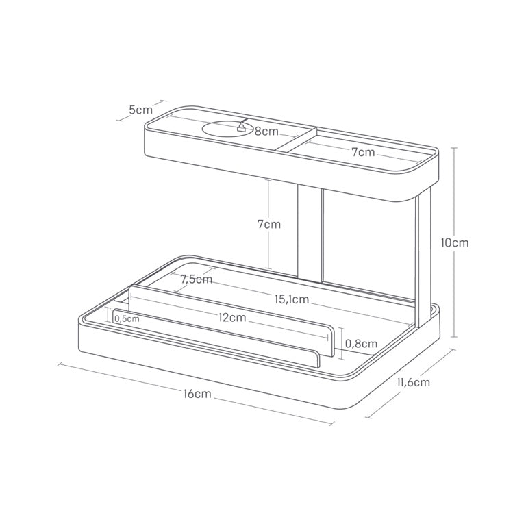 Yamazaki Smart Device Oplaadstandaard - Tower - Zwart