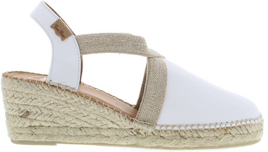 Toni Pons Tossa Dames Espadrilles Blanc Wit Leer TOSSAblanc