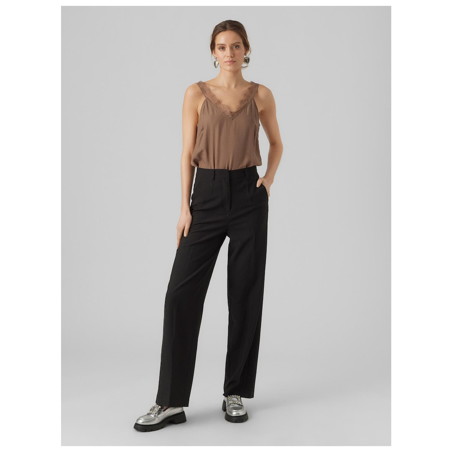 Vero Moda VMINA LACE SINGLET TOP WVN