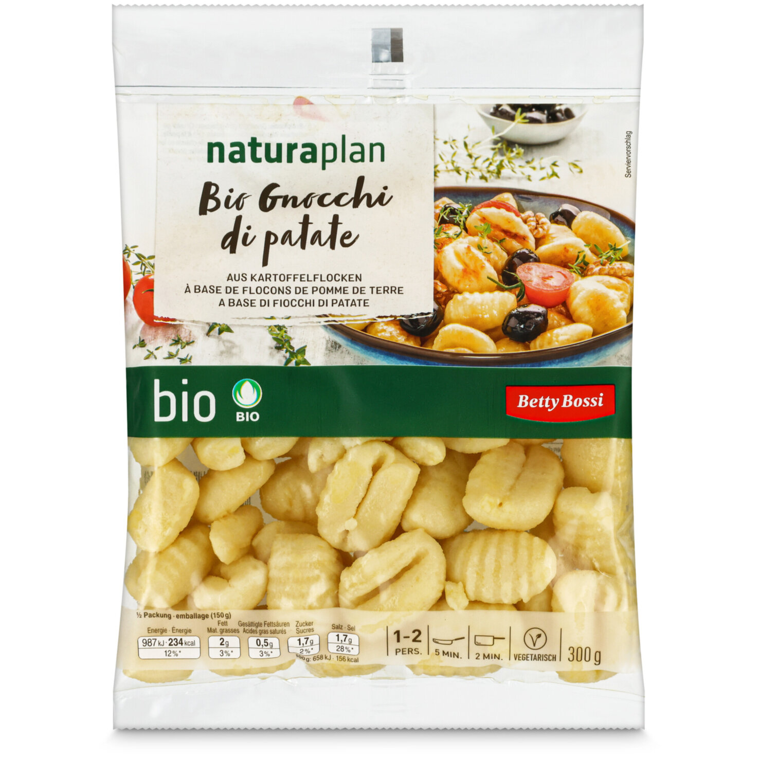 Naturaplan Bio Betty Bossi Gnocchi di patate