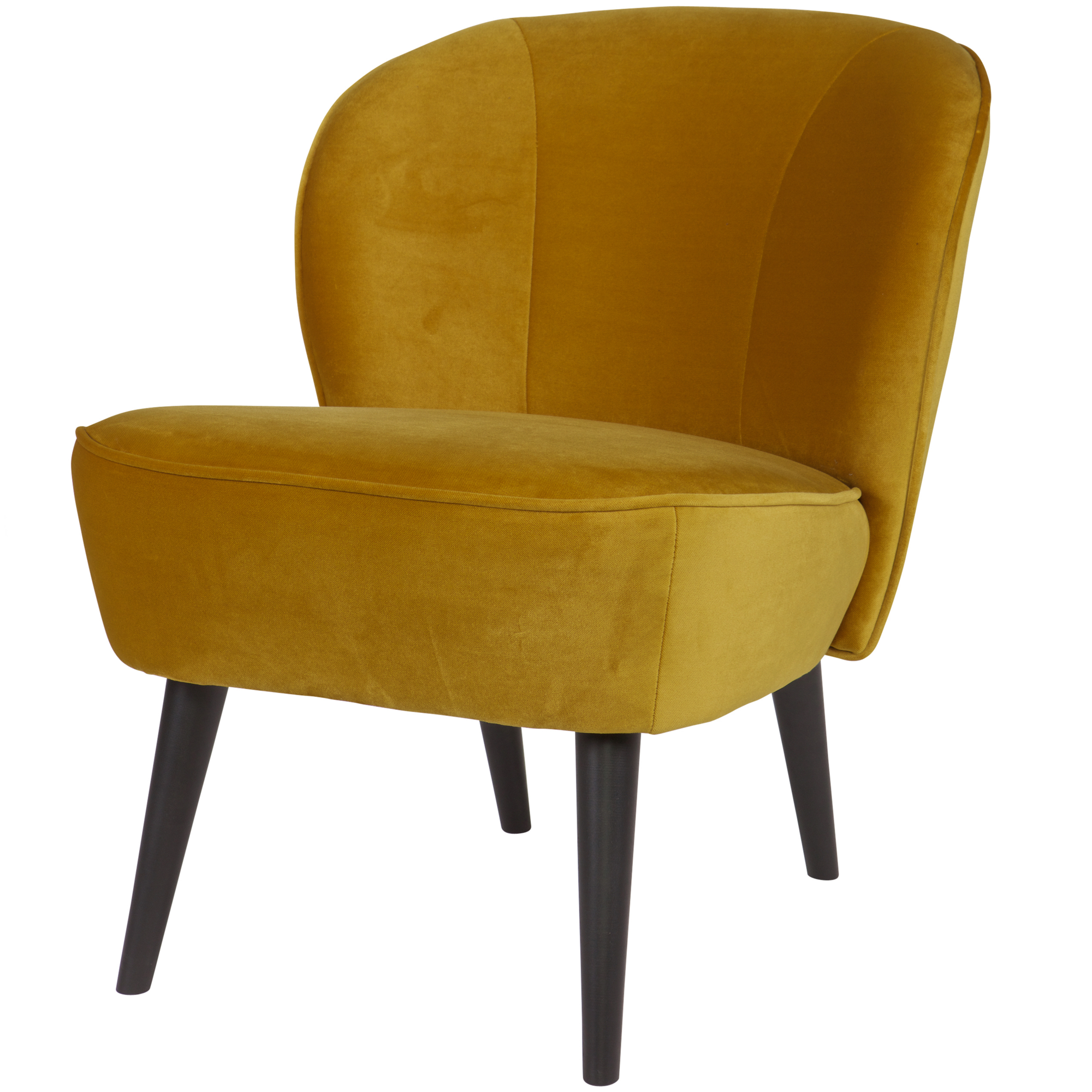 Fauteuil Sara Sara Fauteuil - Fluweel - Oker