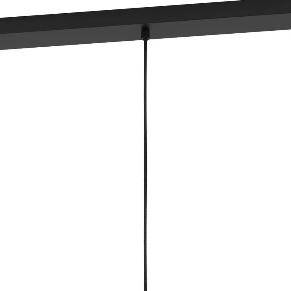 EGLO Evesham Hanglamp - E27 - 89,5 cm - Zwart/Bruin - Hout