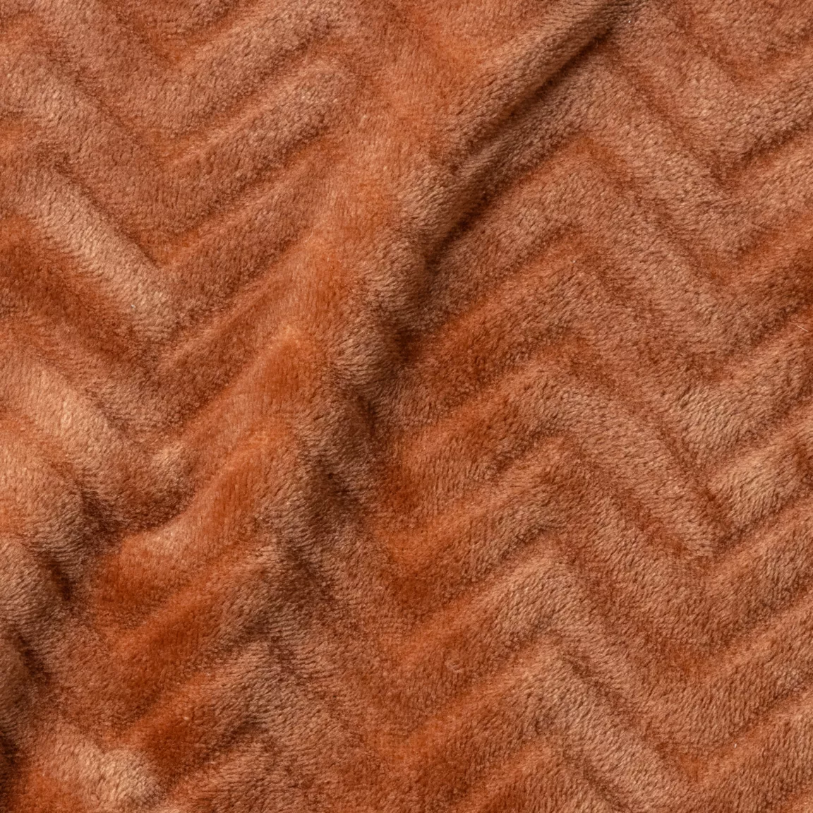 Coussin rectangulaire flanelle (40 x 60 cm) Zag Cuivre