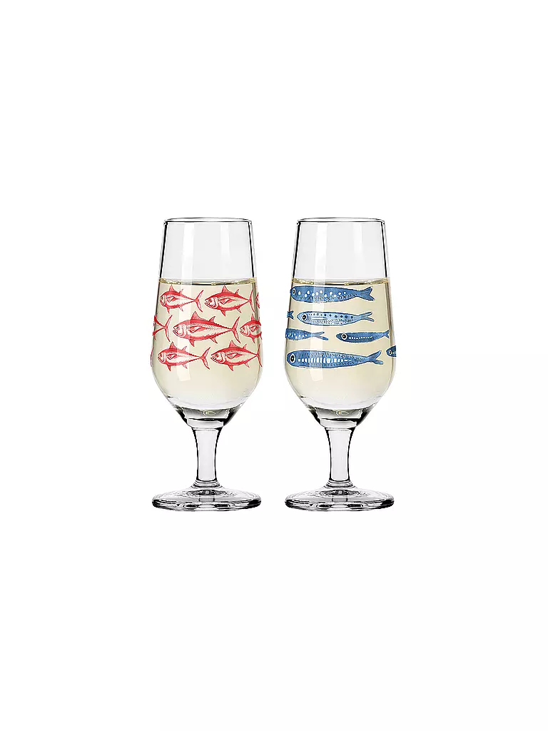 RITZENHOFF Schnapsglas 2-er Set BRAUCHZEIT #3 und #4 Daniela Garreton 2023 bunt
