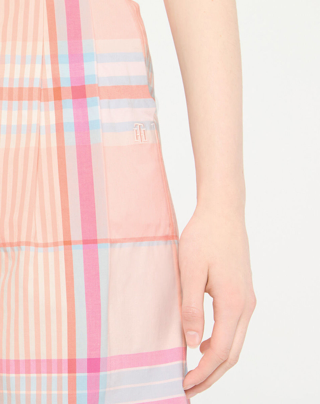 Tommy Hilfiger Short Madras à carreaux rose