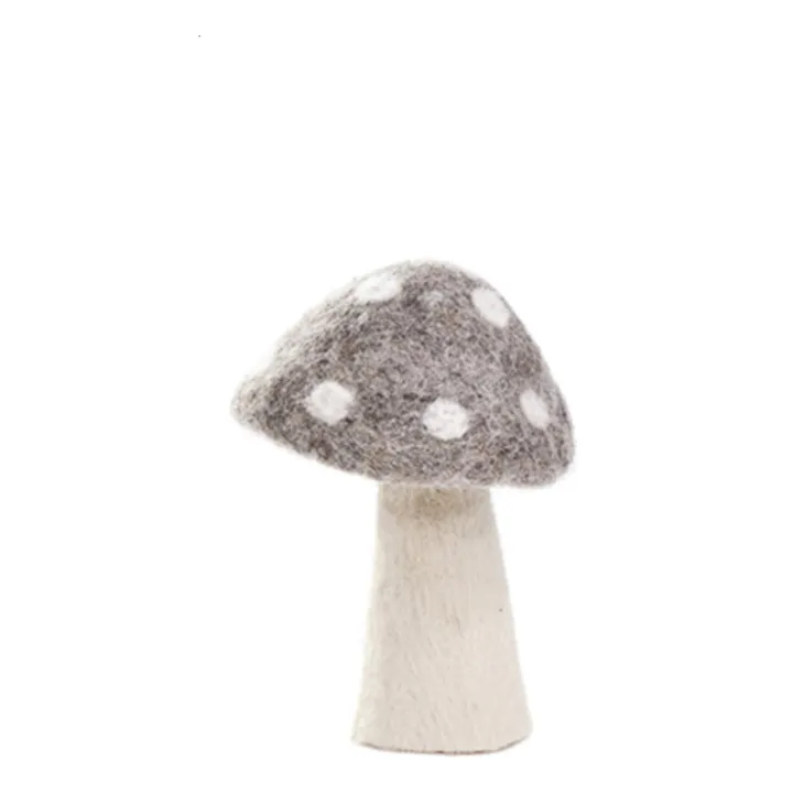 Muskhane Champignon Dotty décoratif en feutre | Gris clair