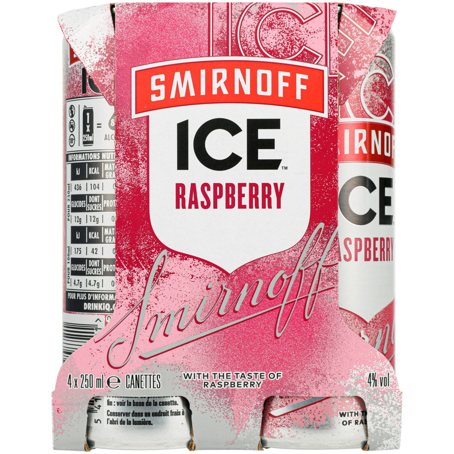 Smirnoff Ice Raspberry 4x25cl -100cl