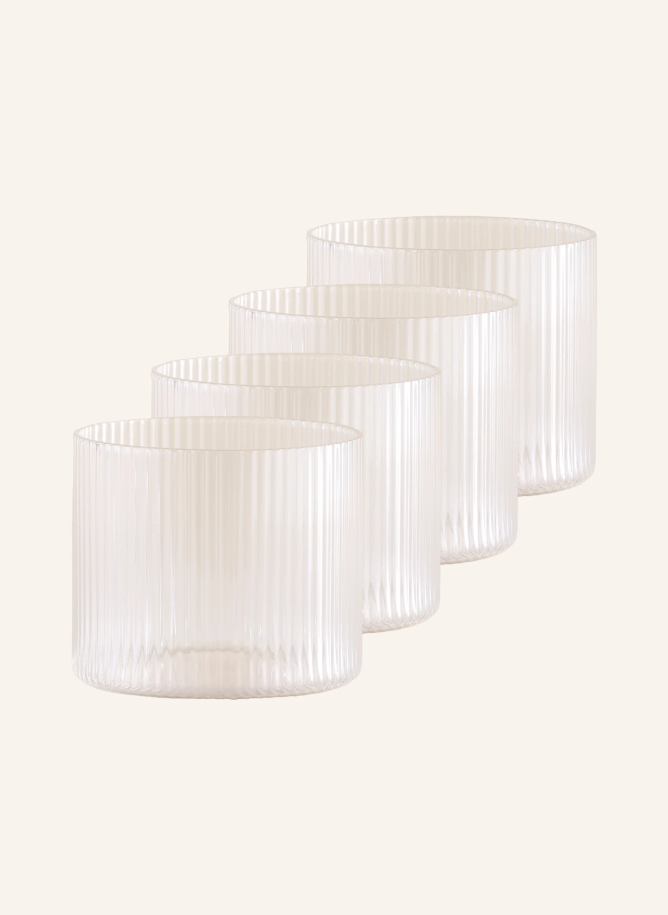 Ferm LIVING 4er-Set Trinkgläser RIPPLE