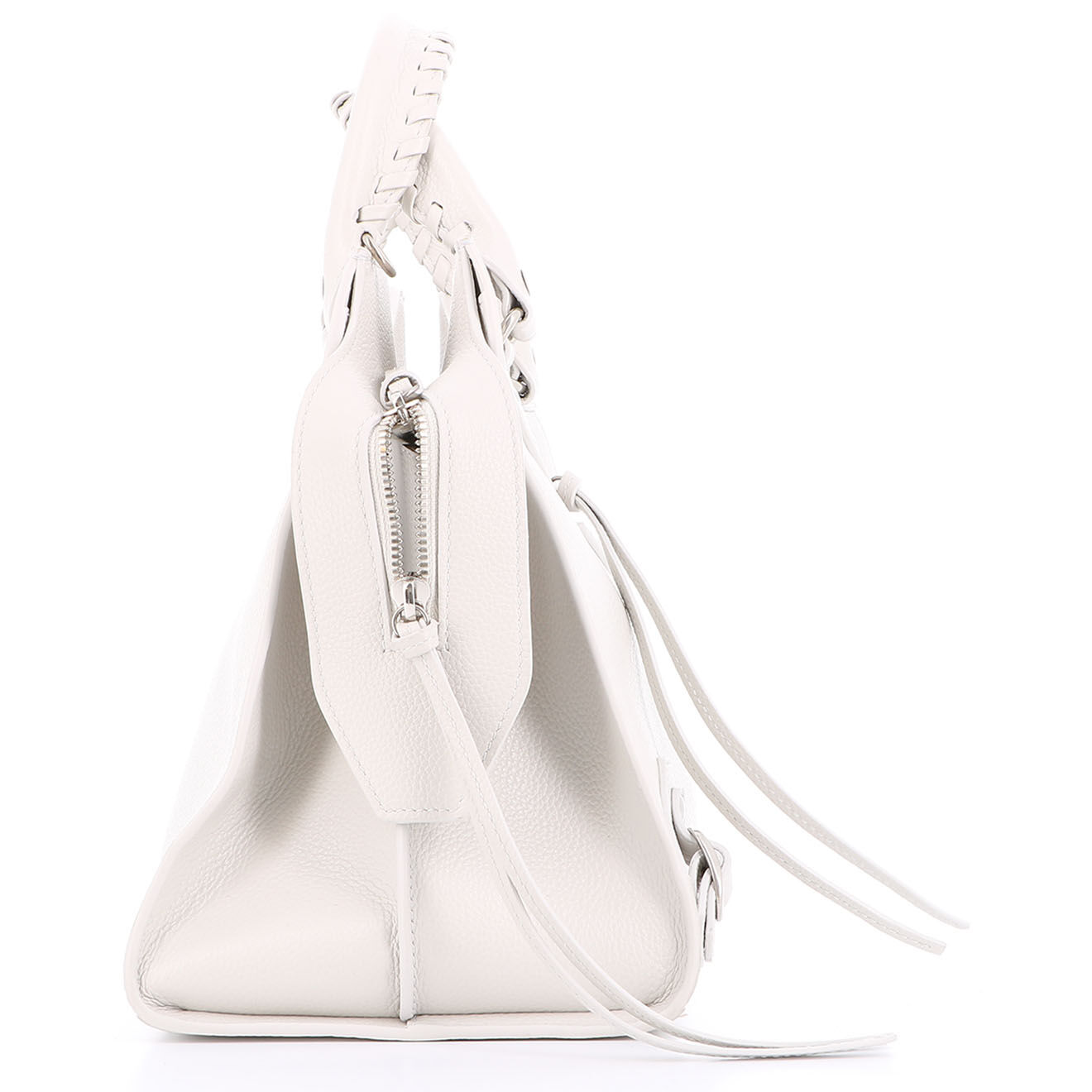 Balenciaga Sac bandoulière Neo Classic en Cuir blanc - Très bon état - L.32 cm