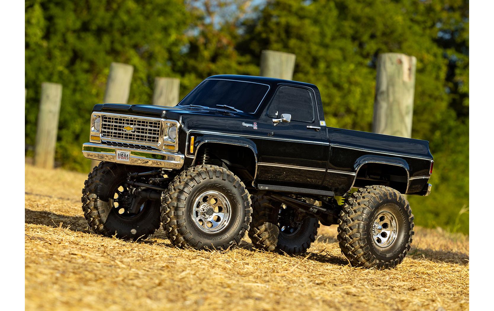 Scale Crawler TRX-4 Chevy K10 Schwarz ARTR, 1:10<br>Rockcrawler mit Chevrolet Squarebody Pickup Karosserie