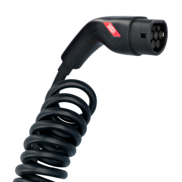 Carpoint spiraal laadkabel elektrische auto type 2 - 2 16a 1ph 6 m