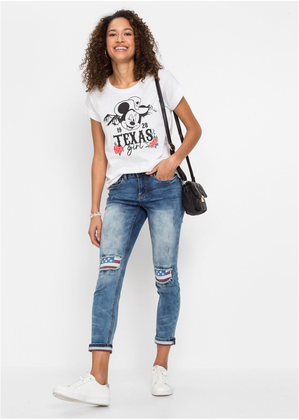 Jean Skinny avec détail drapeau