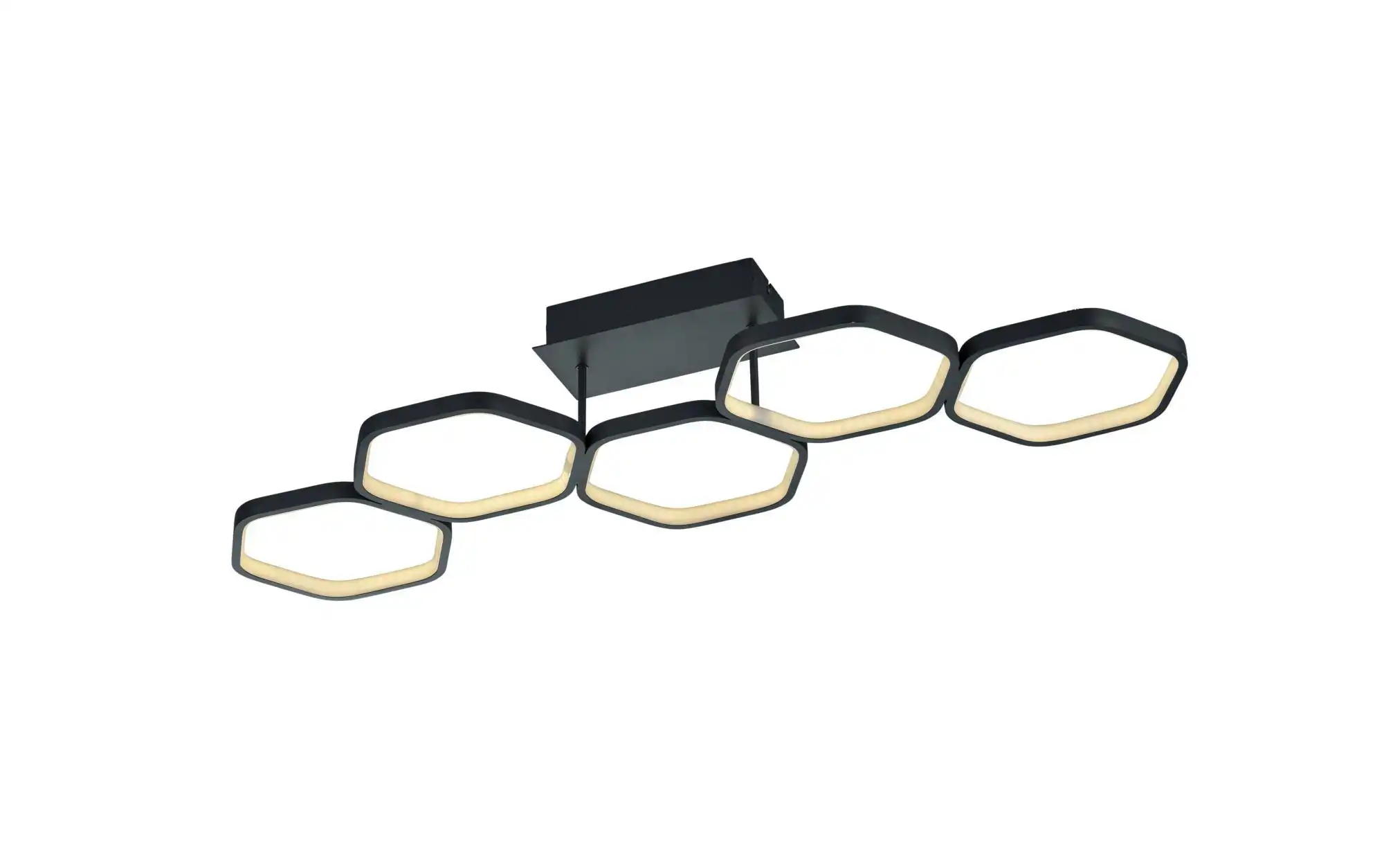 Trio LED-Deckenleuchte, 4-flammig, grau