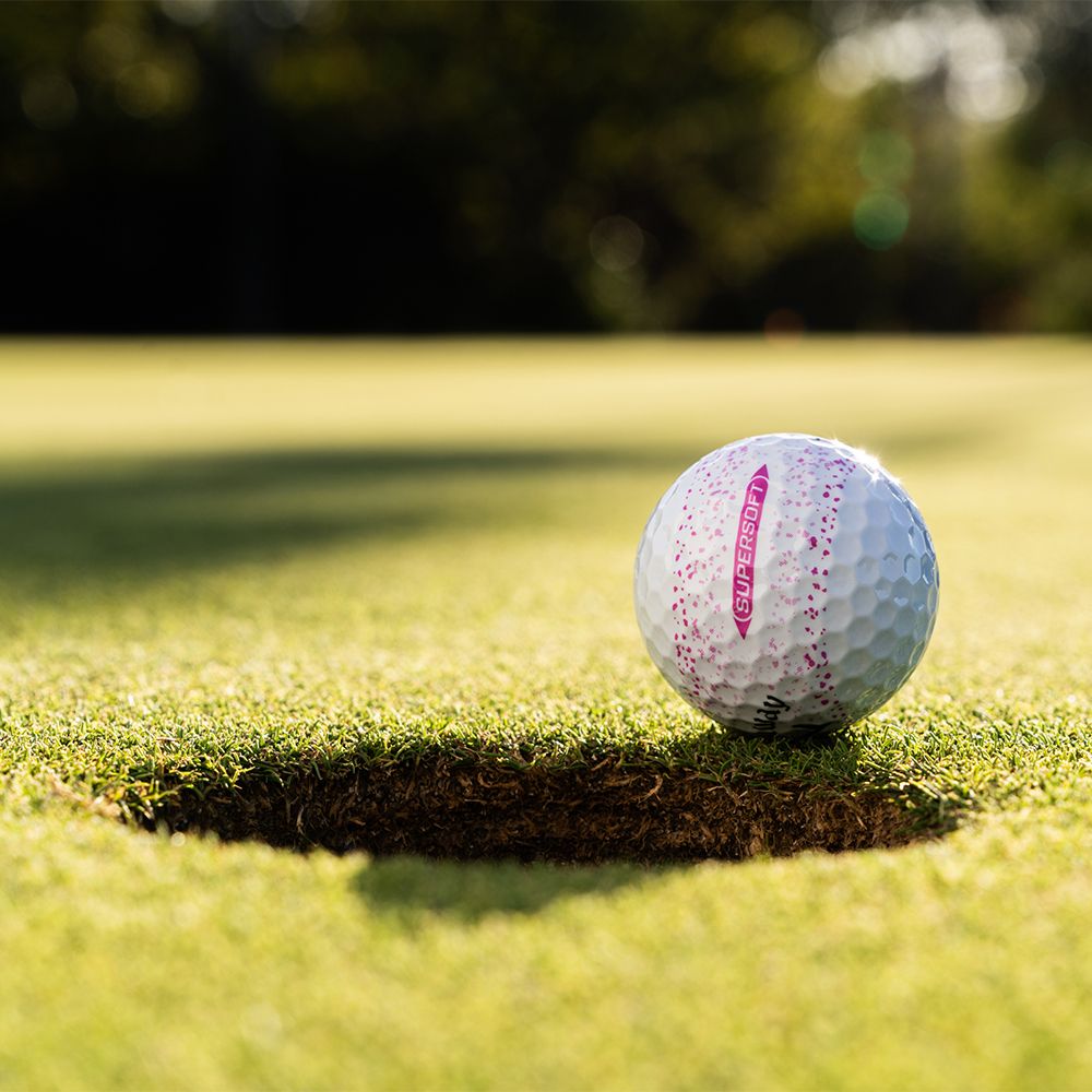 Supersoft Splatter 360 Golfball Rosa