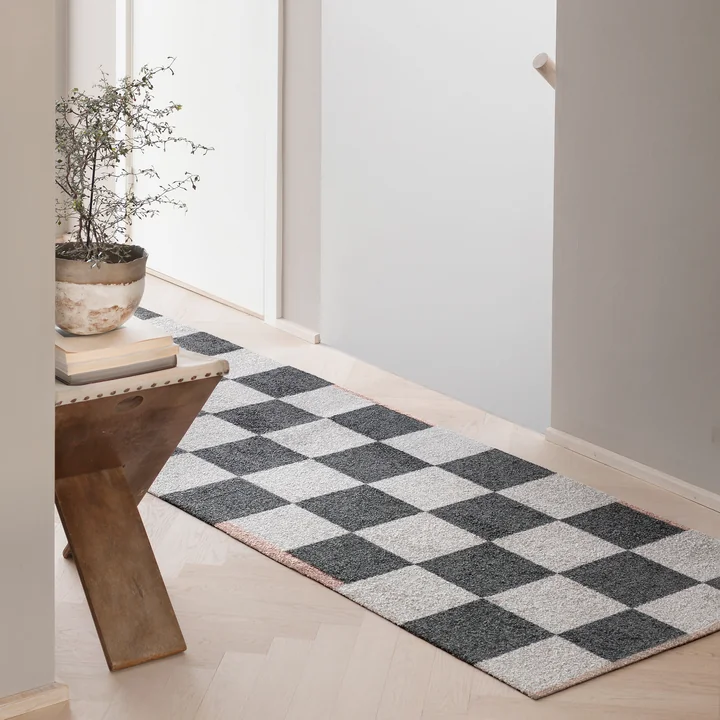 Mette Ditmer - Square Läufer, braun