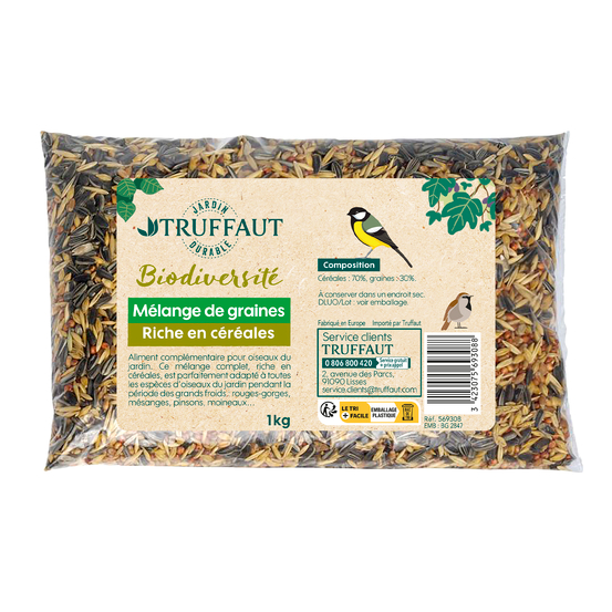 Mélange de graines pour oiseaux du jardin - 1 kg