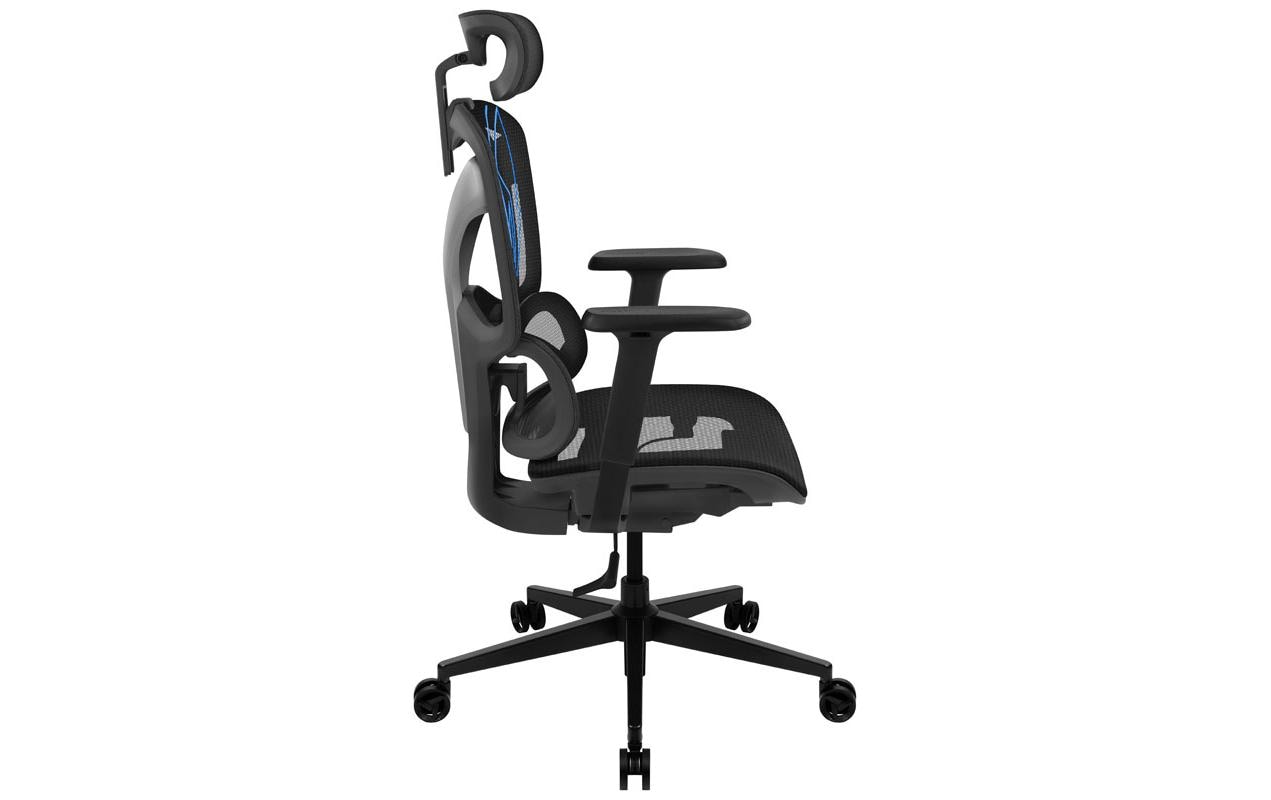 Bürostuhl YTC-Mesh Racer Blau/Schwarz<br>Ergonomischer Bürostuhl