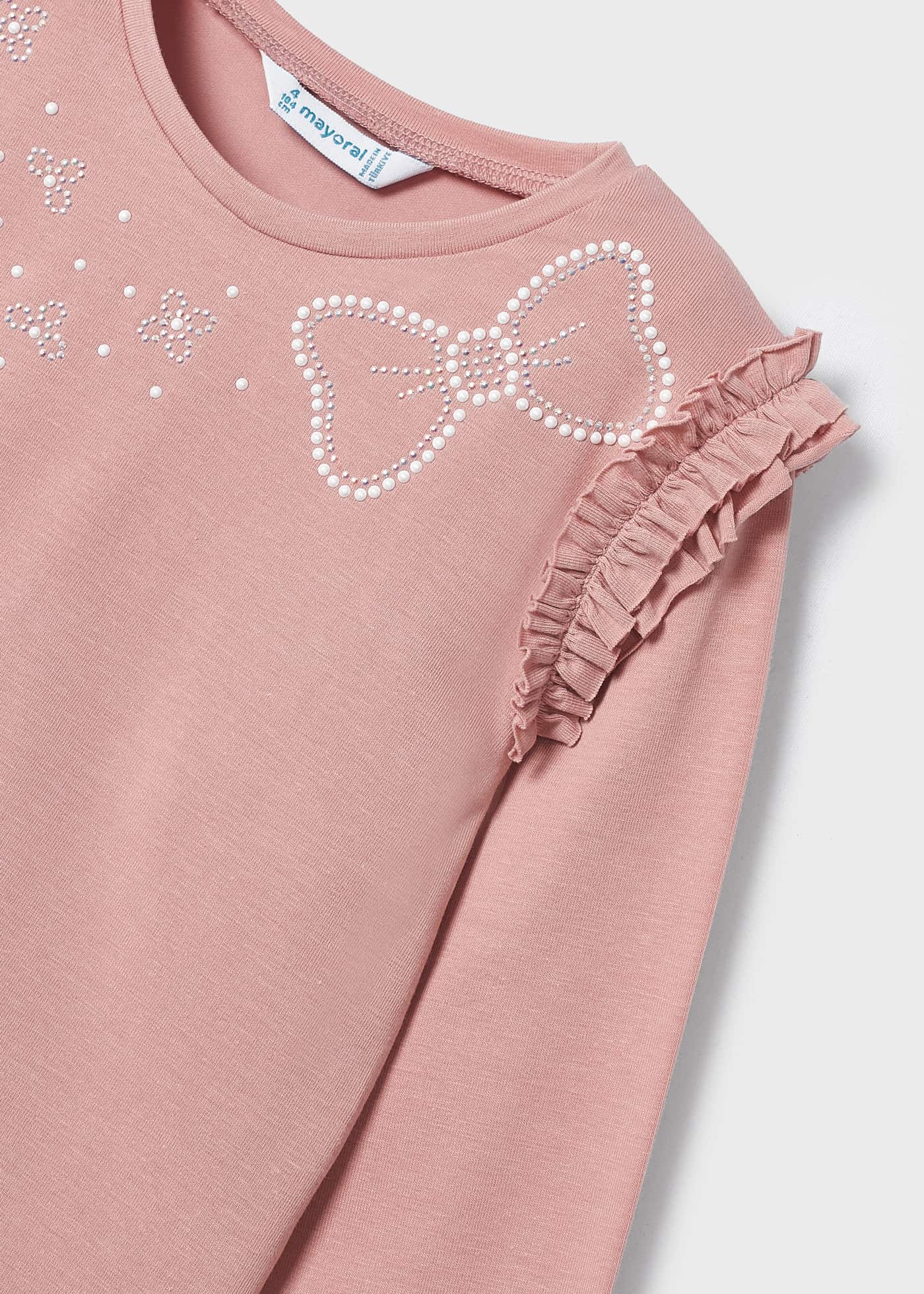 Camiseta Better Cotton com apliques para meninas - menina