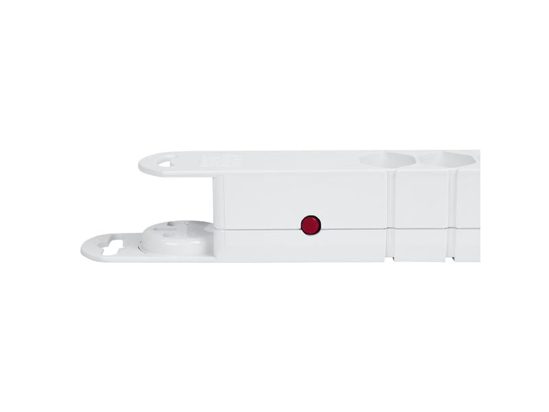STEFFEN Steckdosenleiste Variabl 8x T13, 3 m, Weiss Weisse Mehrfachsteckdose 8x T13 mit Reset-Knopf, Haftmagneten und 3 m langem Kabel