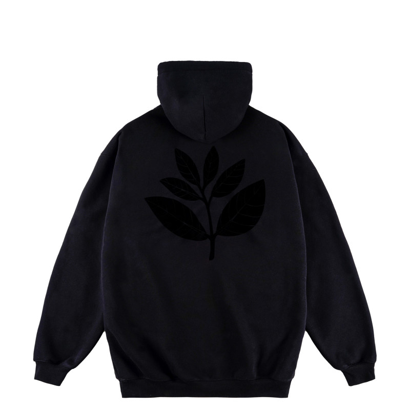 PETIT SWEAT À CAPUCHE EN VELOURS - NOIR