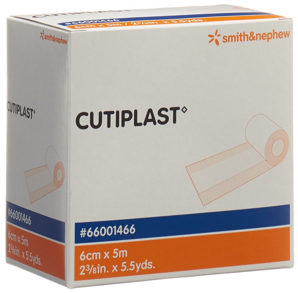 CUTIPLAST Meterware Vliesstoffverband 6cmx5m weiss 1 Stk