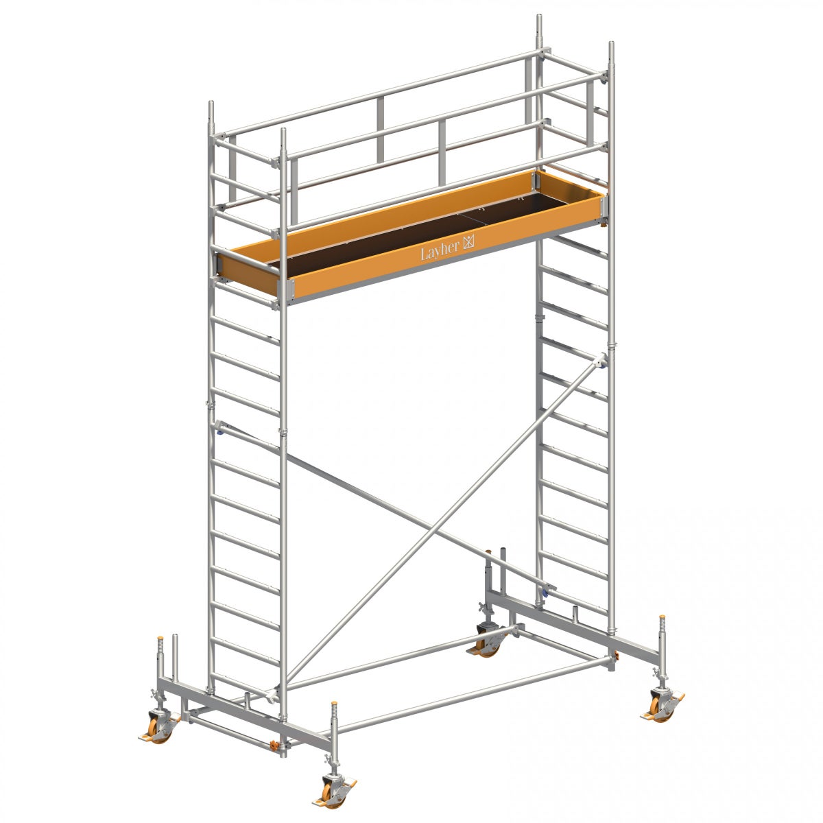 Layher rolsteiger Uni Standaard 5,35m AH (DIN EN 1004:2004)