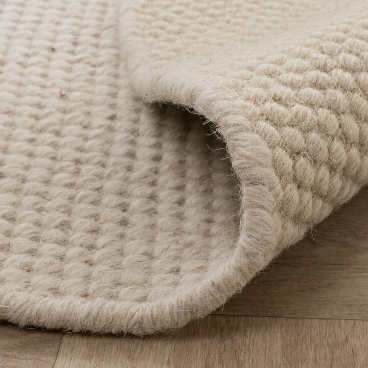 Rond wollen vloerkleed - Bliss Creme