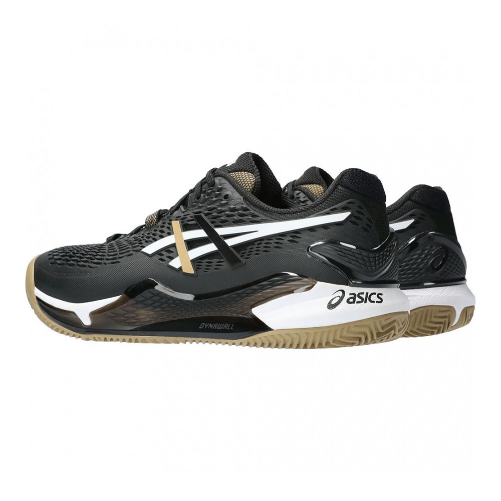 Asics GEL-RESOLUTION 9 CLAY - Chaussures de tennis Homme black/camel