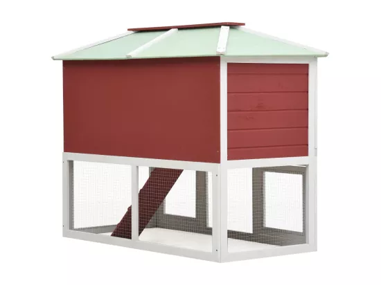Cage double pour animaux Rouge Bois