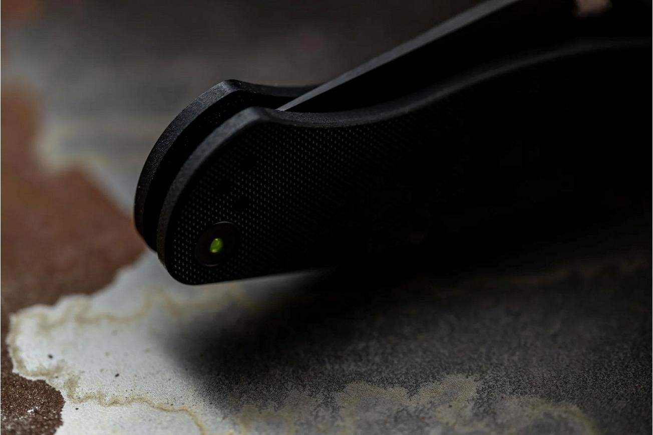 Glow Rhino Spyderco SPDR-LHP-SPY-BLC Lanyard Hole Tritium Plug Black