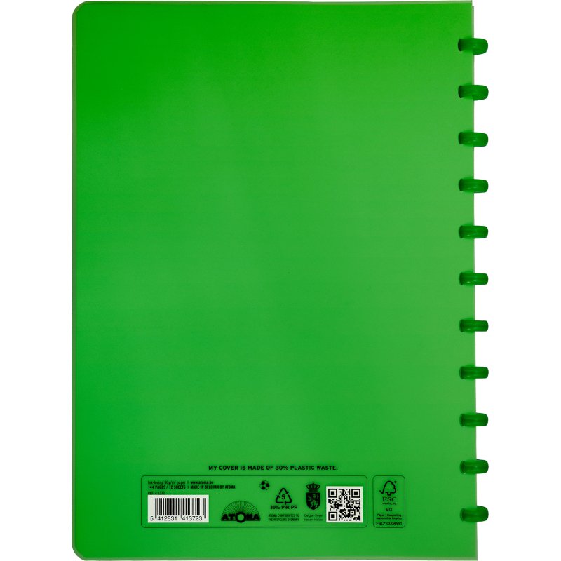 Cahier anneaux Atoma Trendy  21 x 29,7 cm 4 x 8 mm - 144 pages