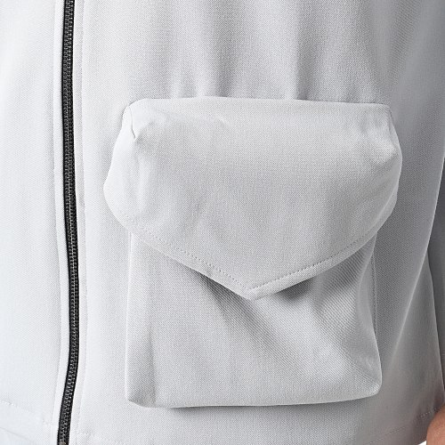 Ensemble Veste Zippée Et Jogger Pant KL-2050 Gris Clair