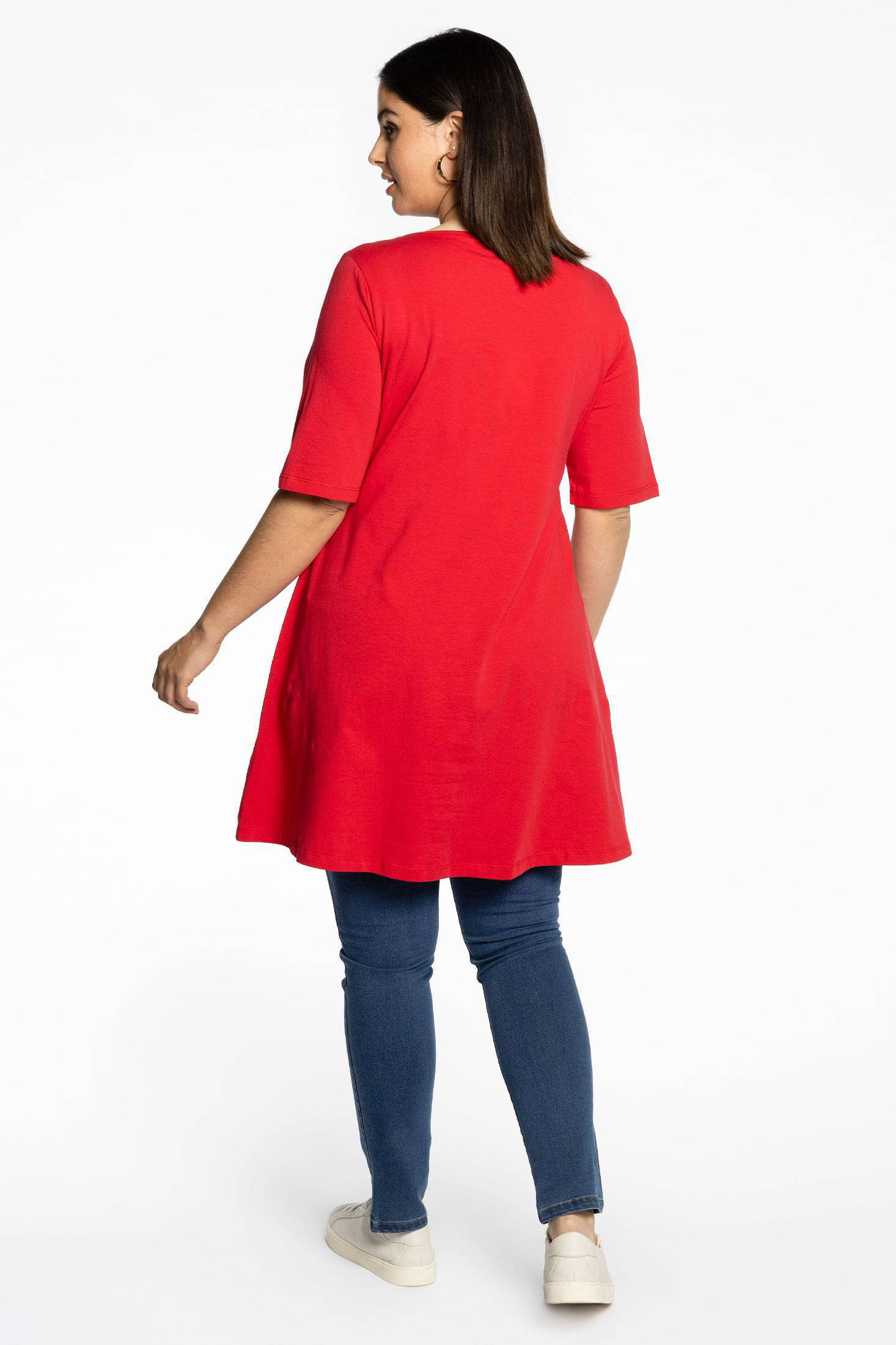 YOEK tuniek rood ORGANIC COTTON