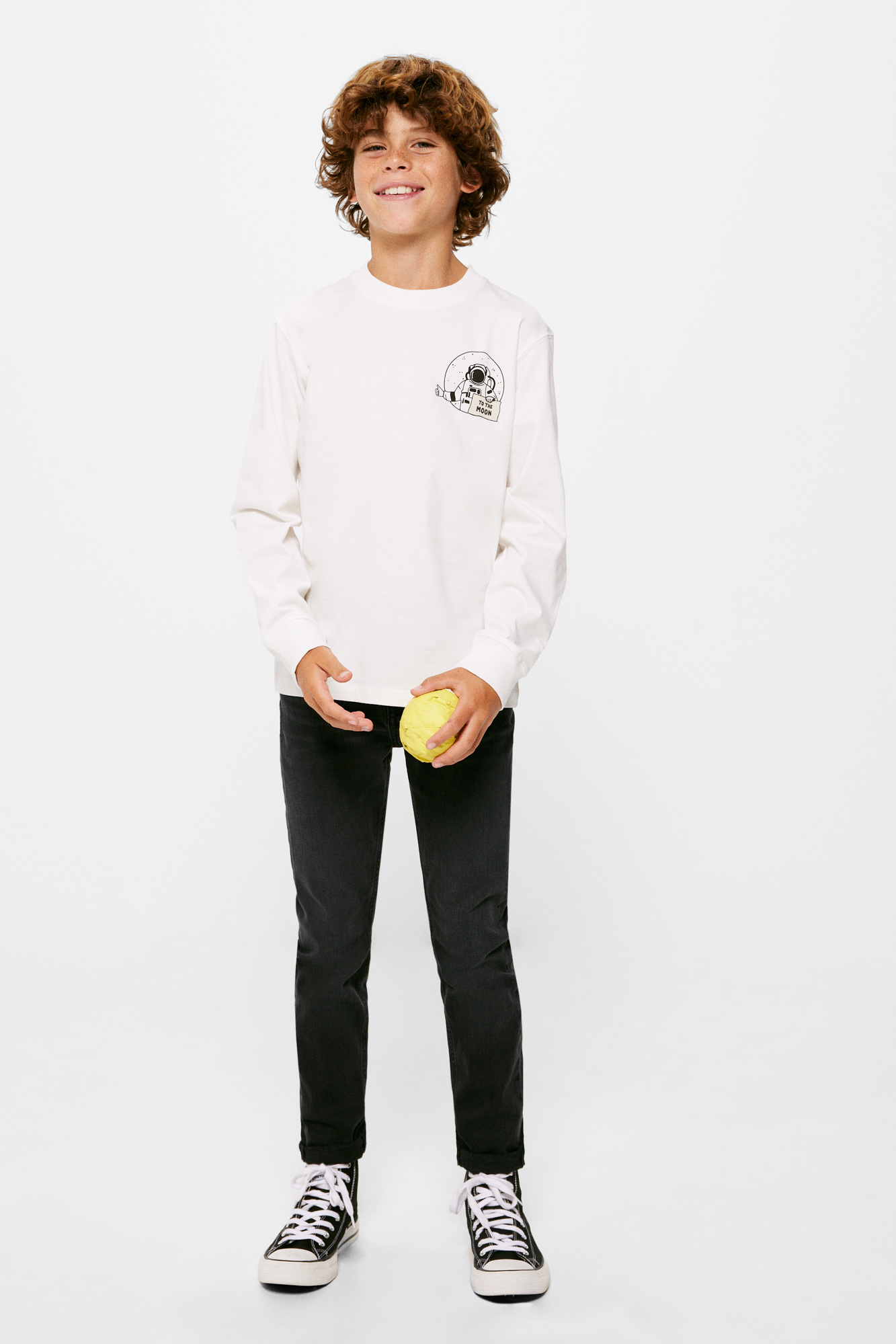 Calças jeans pretas para meninos