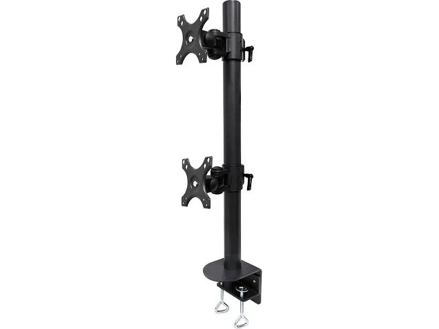 Neomounts FPMA-D960DVPLUS - Monteringssæt - for 2 LCD displays - stål - sort - skærmstørrelse: 17