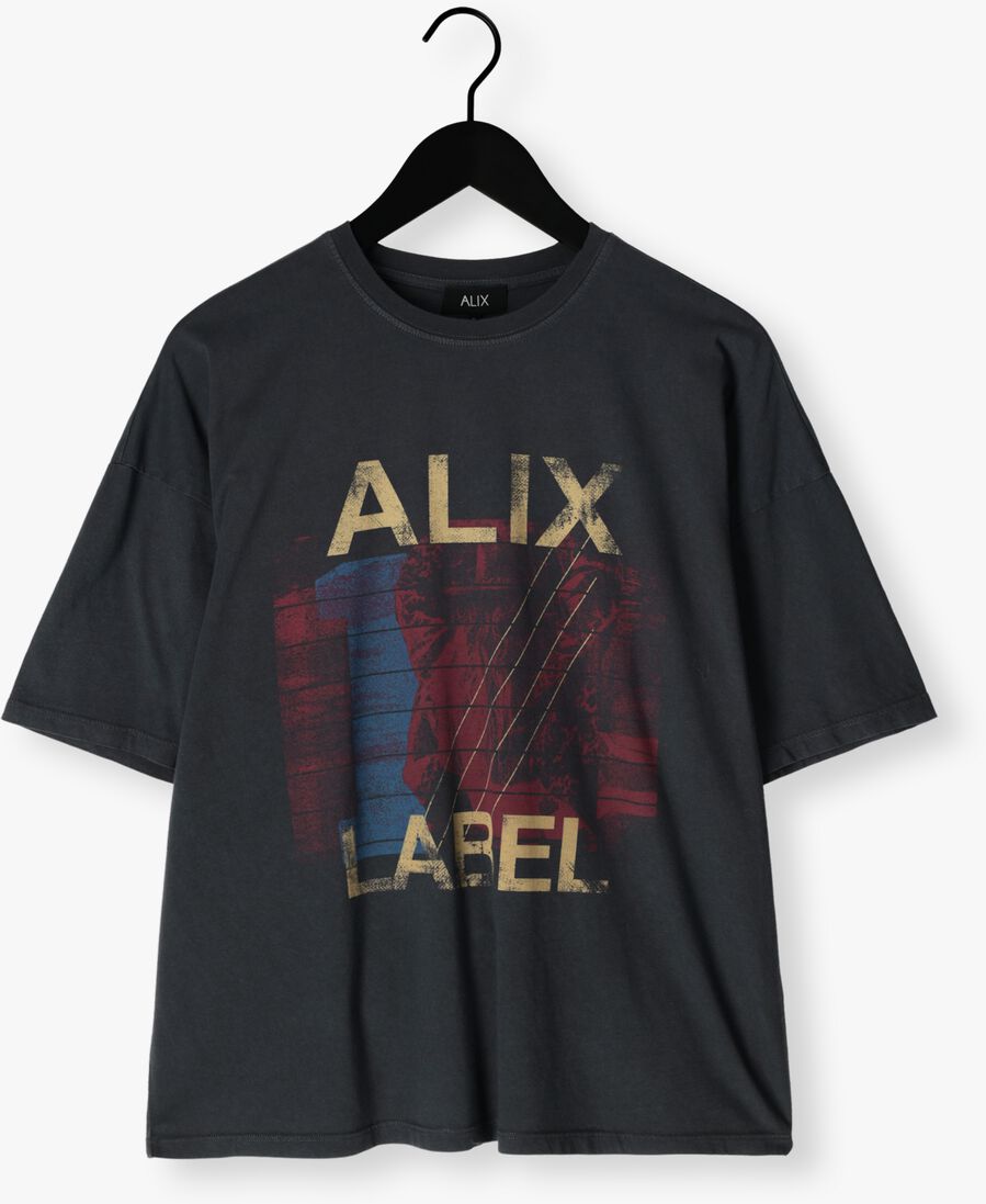 grijze alix the label t-shirt ladies knitted band t-shirt
