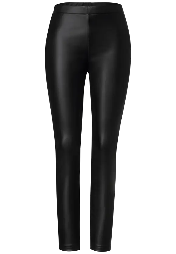 Leggings in Lederoptik - Black