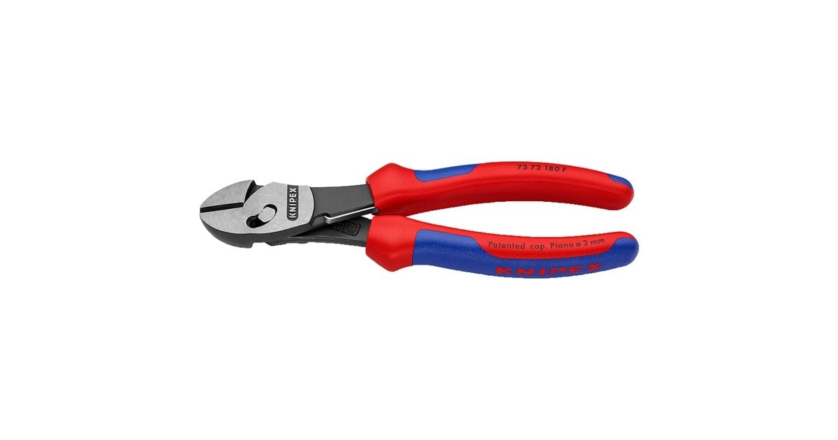 KNIPEXTwinForce Zijsnijtang 7372180F kniptang  (Rood/blauw)