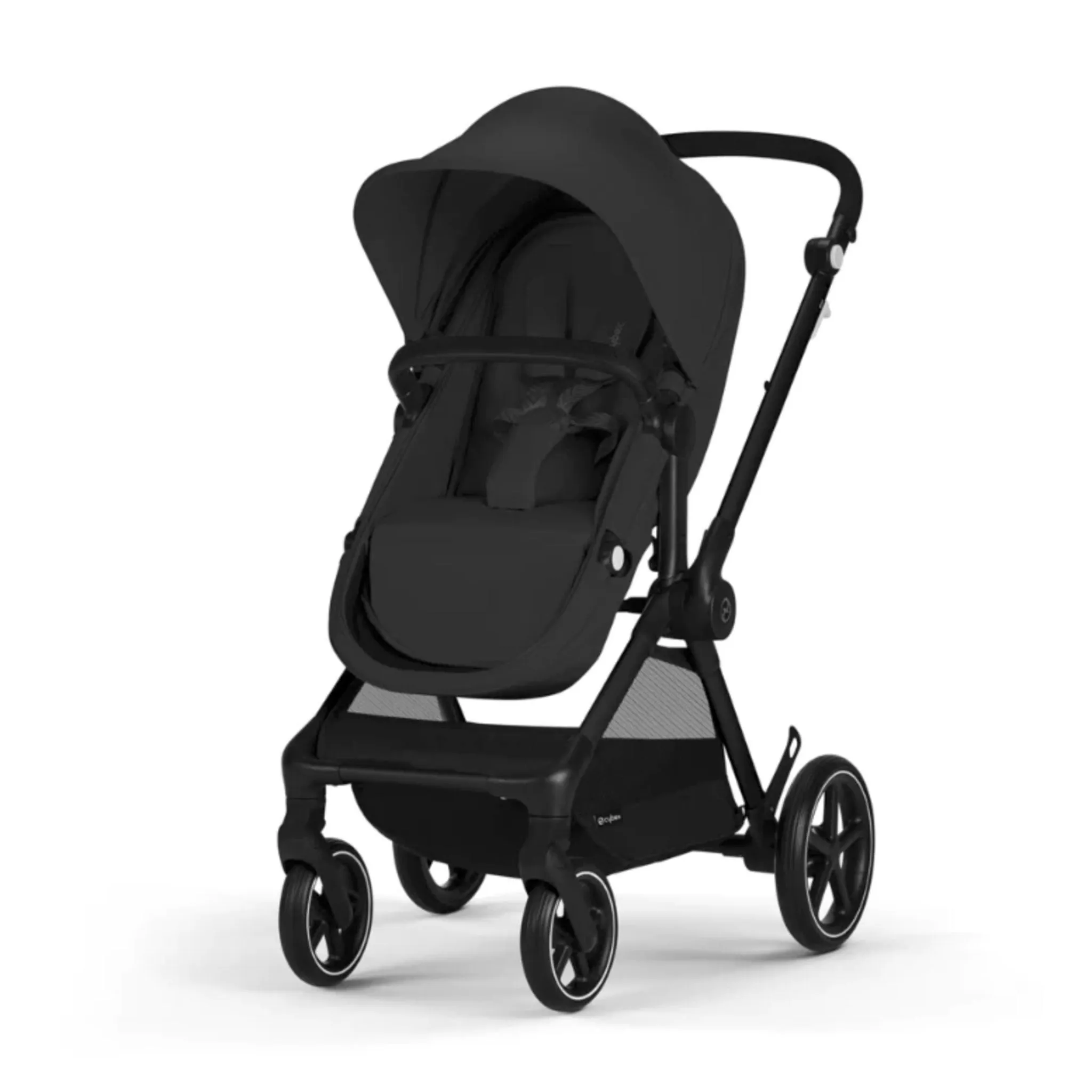 Cybex Poussette Eos + Siège d'Auto Cybex Cloud G Lux 4-35lb - Moon Noir
