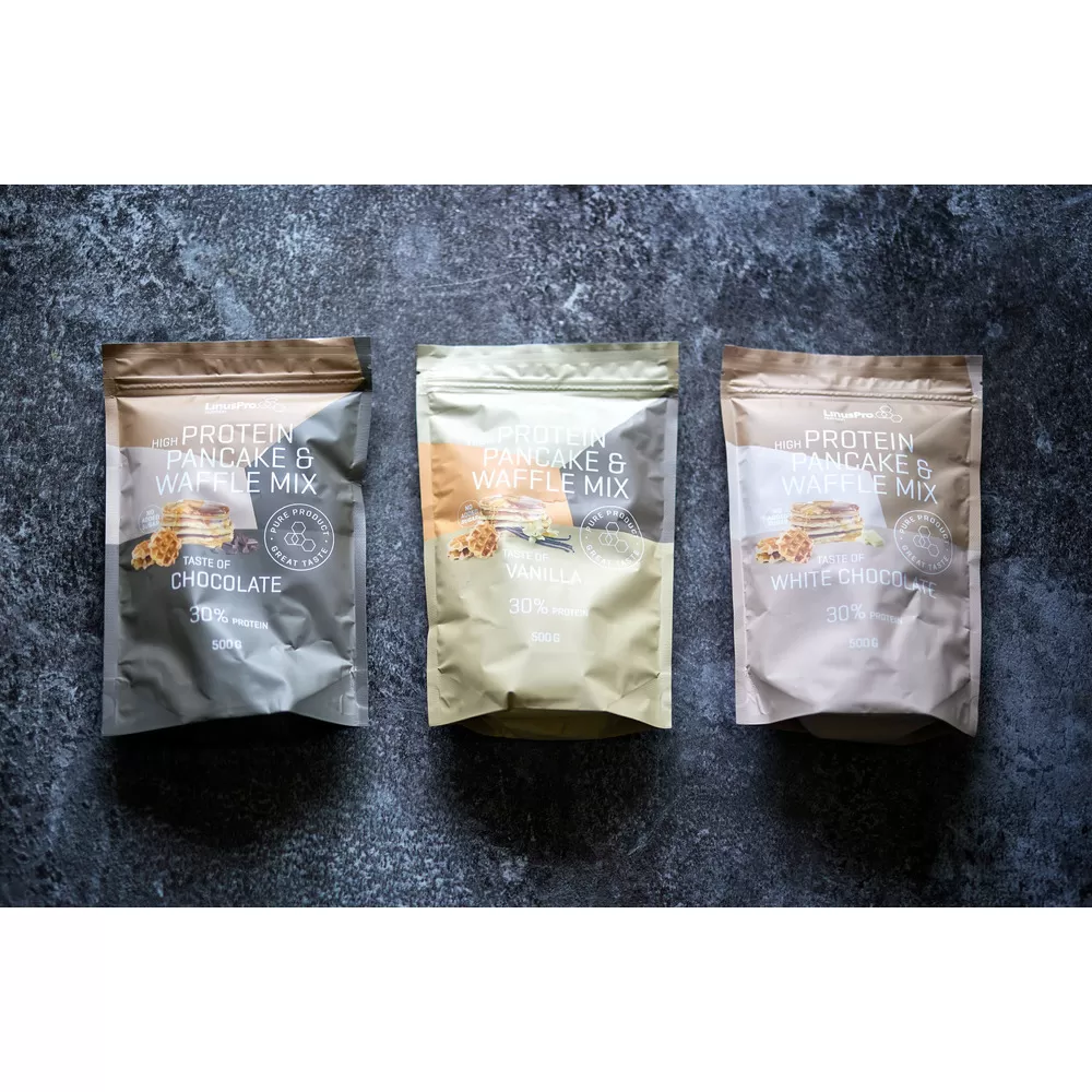 LinusPro Protein Pancake & Waffle Vanilla - 500 g.
