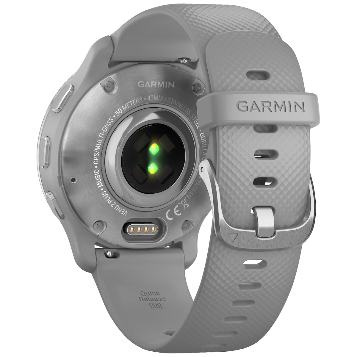 Garmin Venu 2 Plus AMOLED smartklokke (puddergrå)
