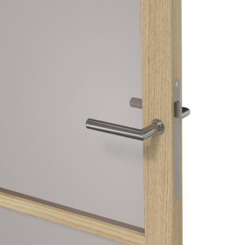 Arne & Bodil binnendeur ABE101 brons glas - licht eiken houtlook afwerking
