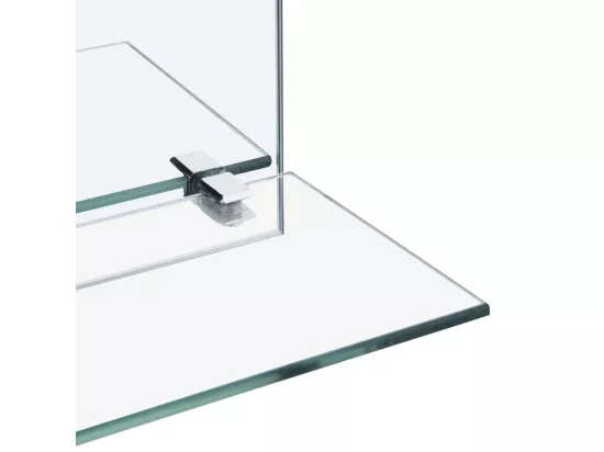 Miroir mural avec étagère 40x60 cm Verre trempé