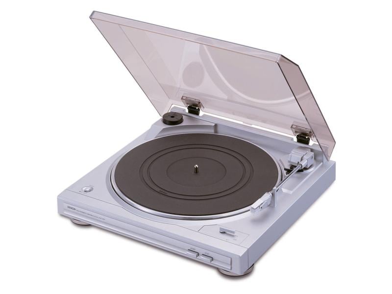 Denon Plattenspieler DP-29F Silber Vollautomatischer-Plattenspieler