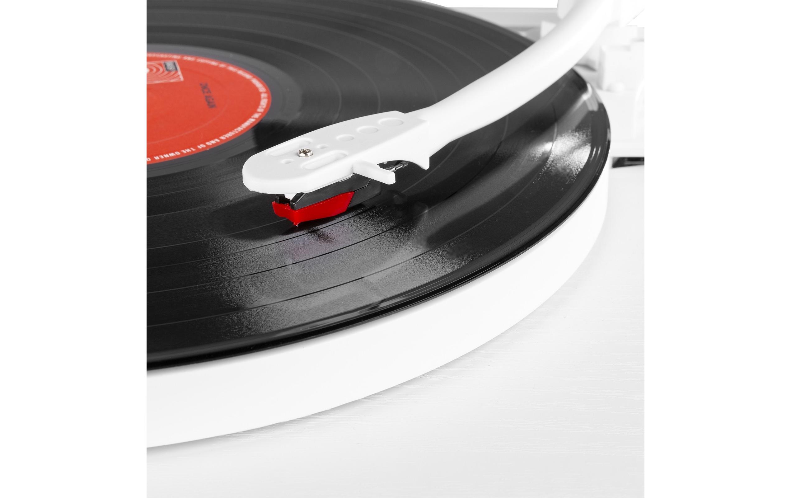 Plattenspieler mit Bluetooth RP162 Weiss<br>Retro Plattenspieler mit Bluetooth, USB-Player und Umwandlungsmöglichkeit für Schallplatten