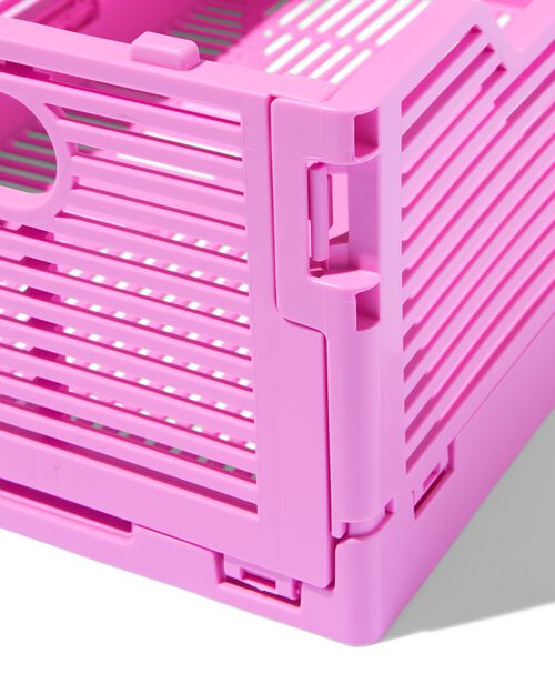 caisse pliable à lettres recyclée rose