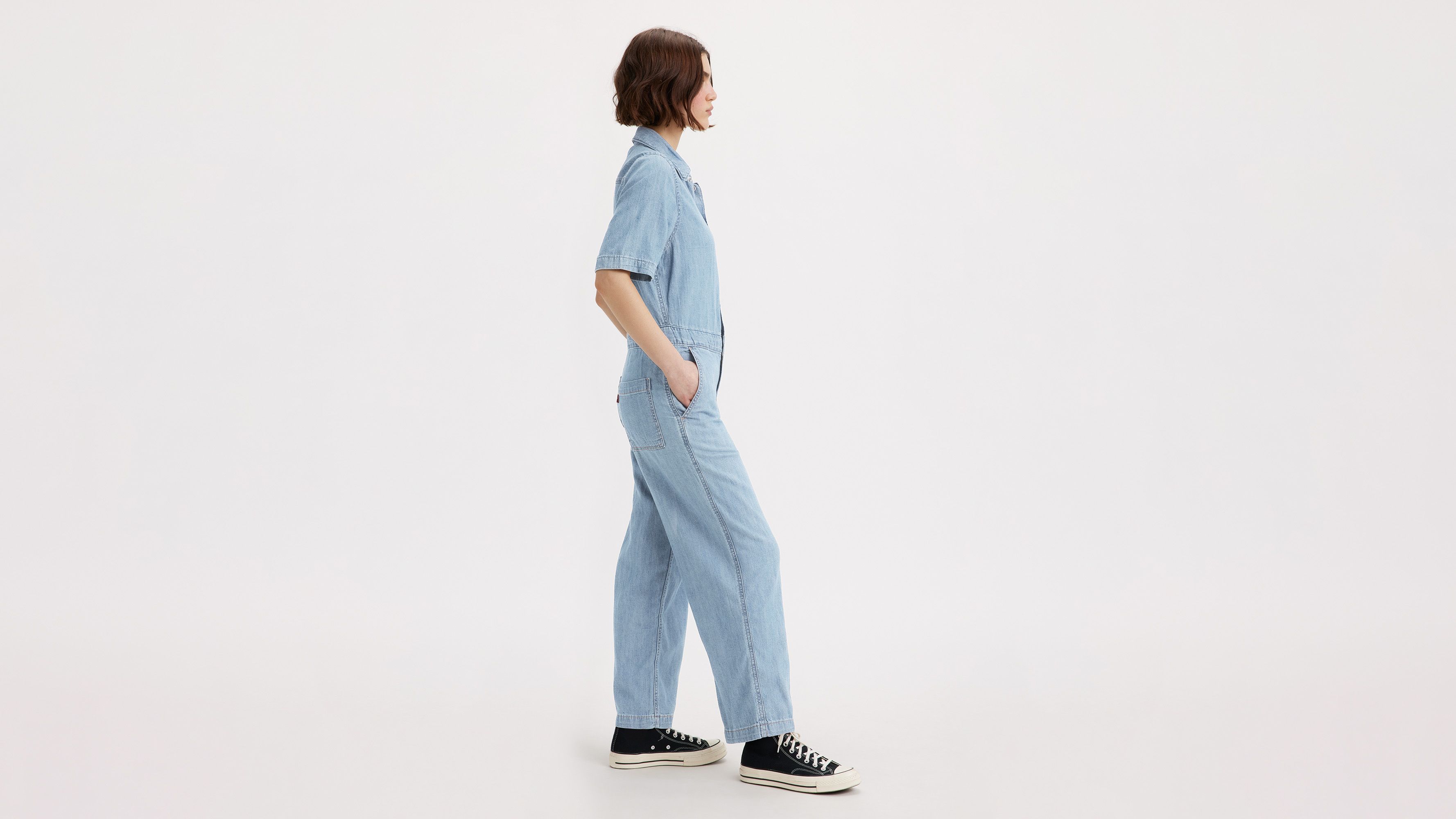 Combinaison manche courte Heritage - Glad To Meet You - Bleu